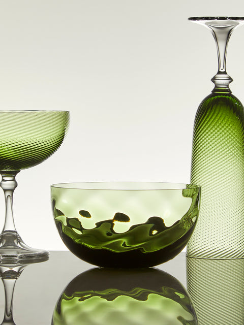 NasonMoretti - Idra Hand-Blown Murano Glass Bowl - Green - ABASK