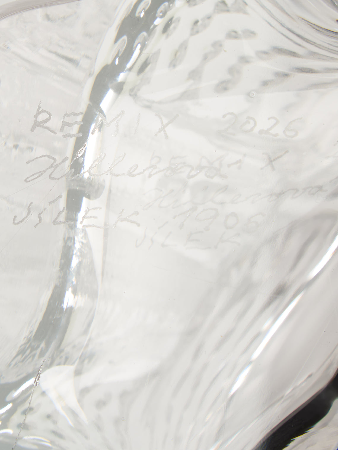 Hana Hillerová - Remix Hand-Blown Glass Vessel (9.5in/24cm) - Clear - ABASK