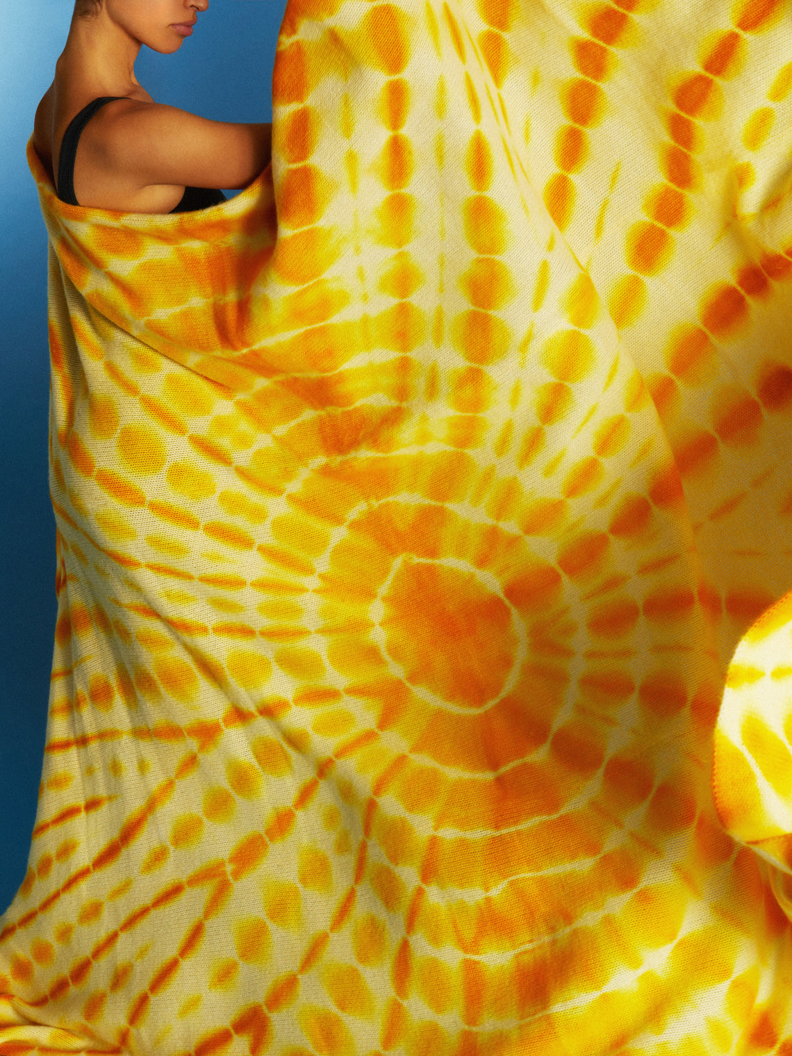 Hot-Dye Cashmere Blanket (91in/2.3m)