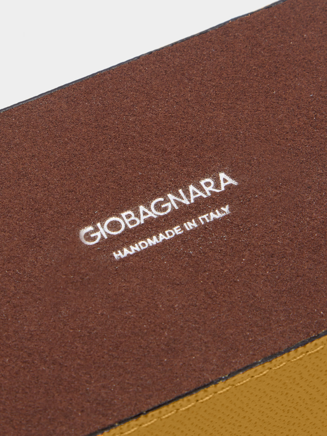 Giobagnara - Leather Makeup Pads Holder - Yellow - ABASK