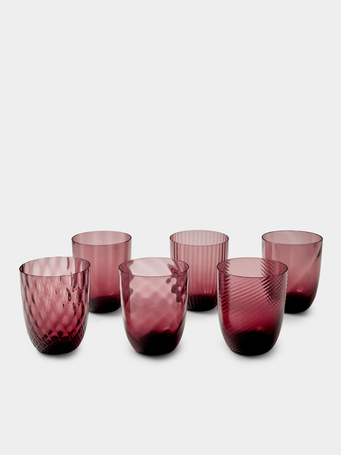 NasonMoretti - Ida Glass Water Tumblers (Set of 6) - Purple - ABASK - 