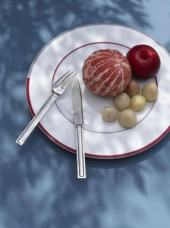 Puiforcat - Cannes Sterling Silver Cutlery (Set of 7 Pieces) - Silver - ABASK