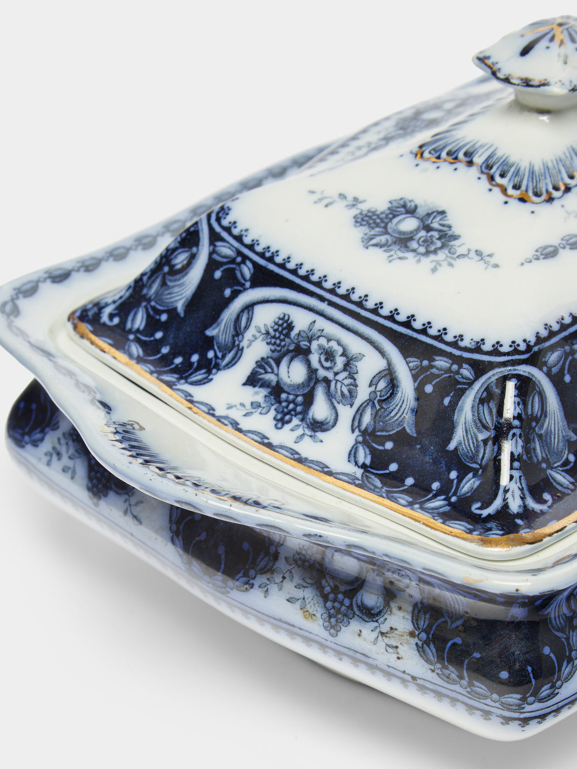 Antique and Vintage - 1900s Hand-Painted Ceramic Tureen -  - ABASK