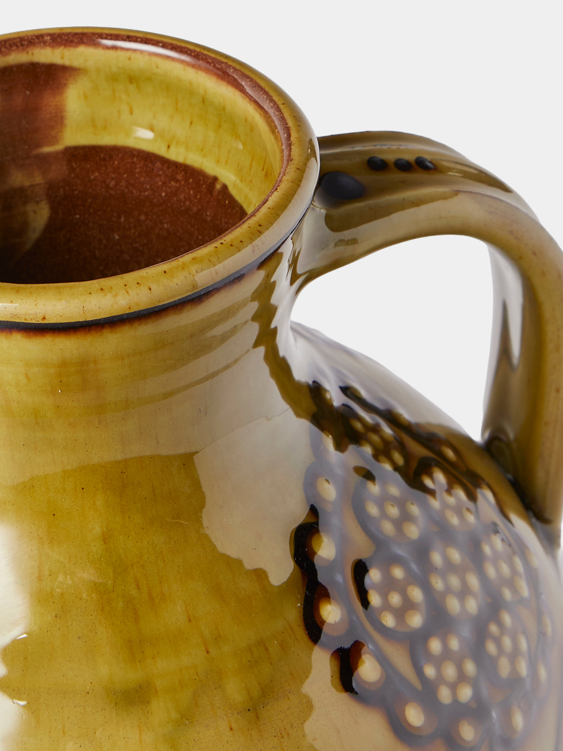 Fitch & McAndrew - Trail Cardamom Slipware Jug - Green - ABASK
