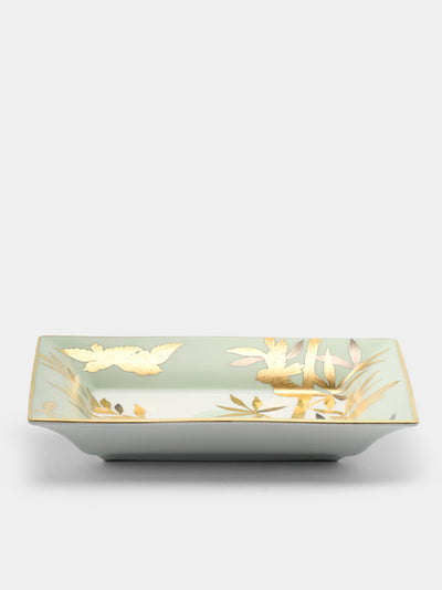 Pinto - Envol Hand-Painted Porcelain Candy Dish - Green - ABASK - 