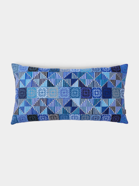 Kissweh - Ola Hand-Embroidered Cotton Cushion -  - ABASK - 
