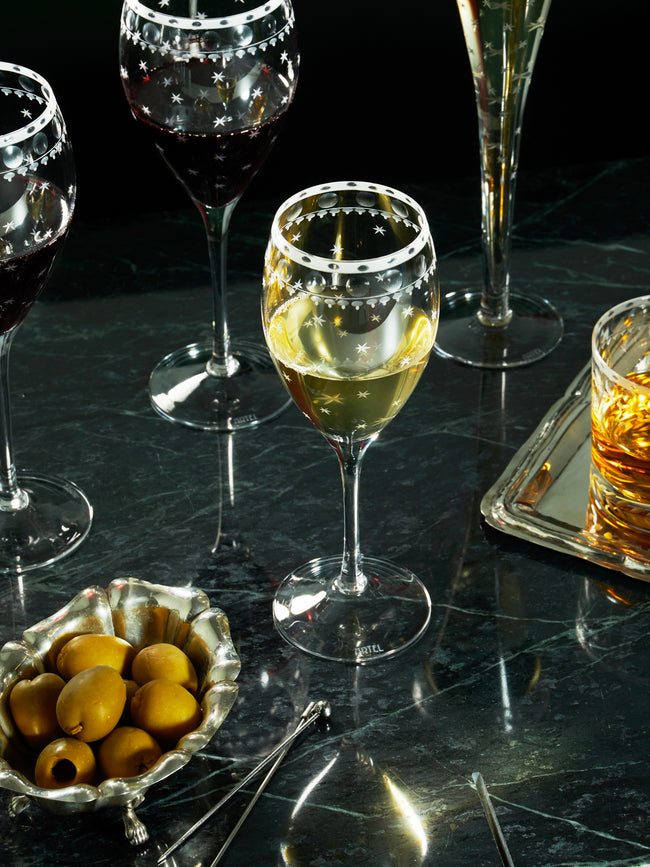 Artel - Staro Hand-Engraved Crystal White Wine Glasses (Set of 6) -  - ABASK