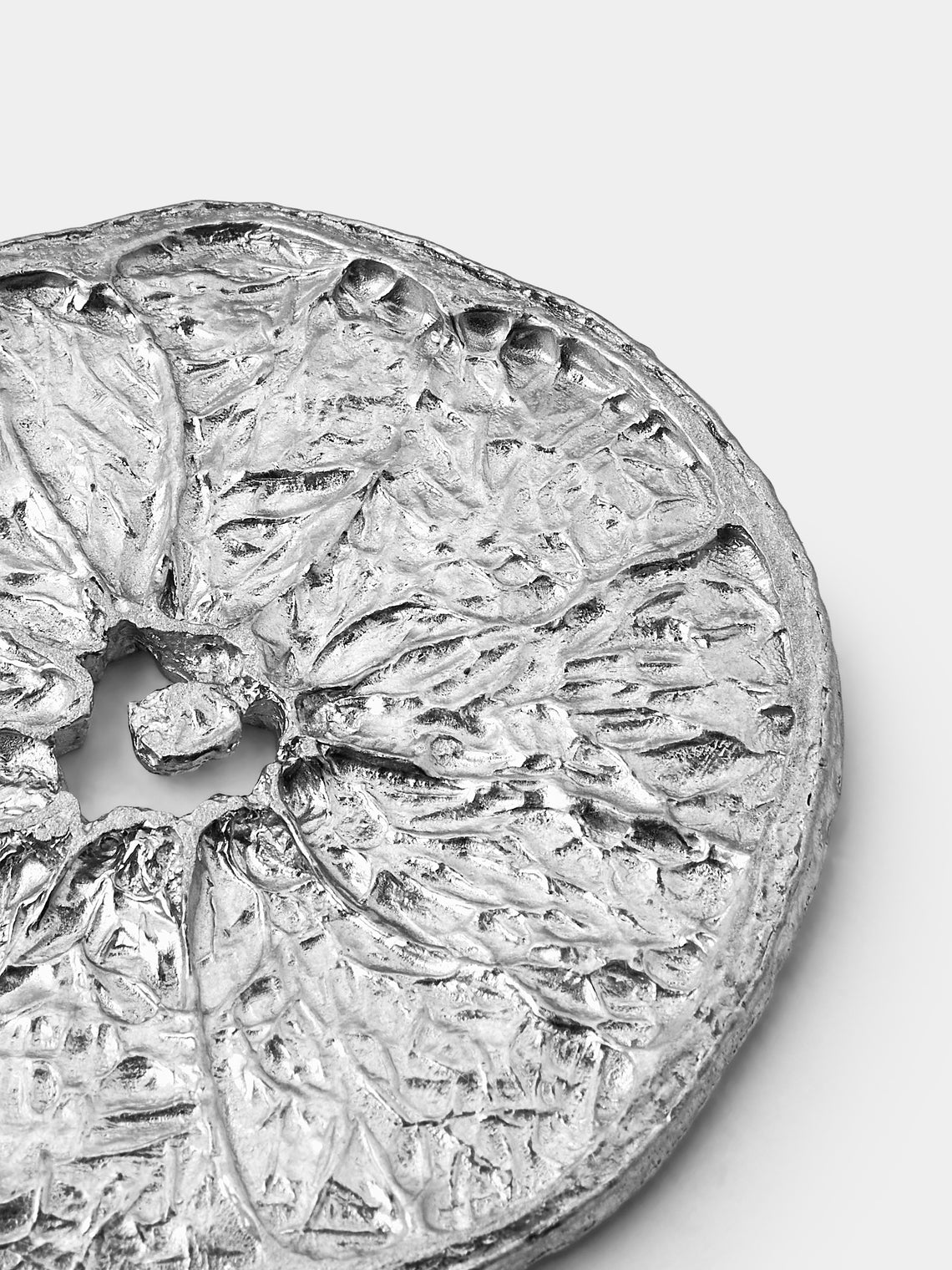 Seikado - Orange Slice Pewter Coasters (Set of 5) - Orange - ABASK