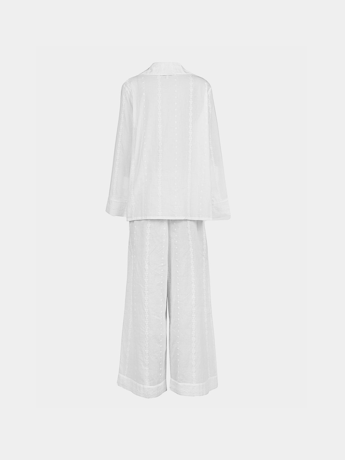Thierry Colson - The Albertine Cotton Pajama Set - White - ABASK