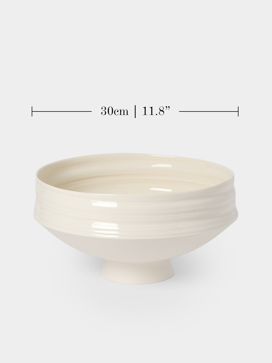 Johanne Coker - No. 11 Hand-Thrown Porcelain Bowl - White - ABASK