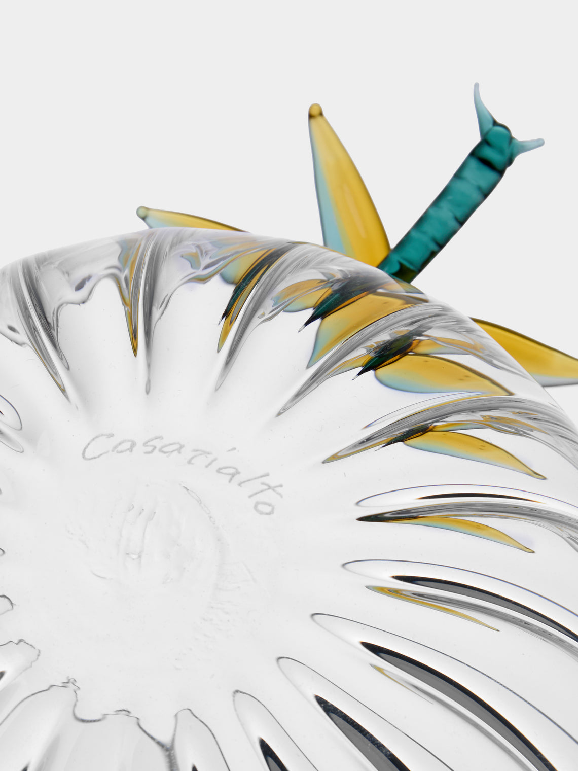 Casarialto - Dragonfly Hand-Blown Glass Bowl - Green - ABASK