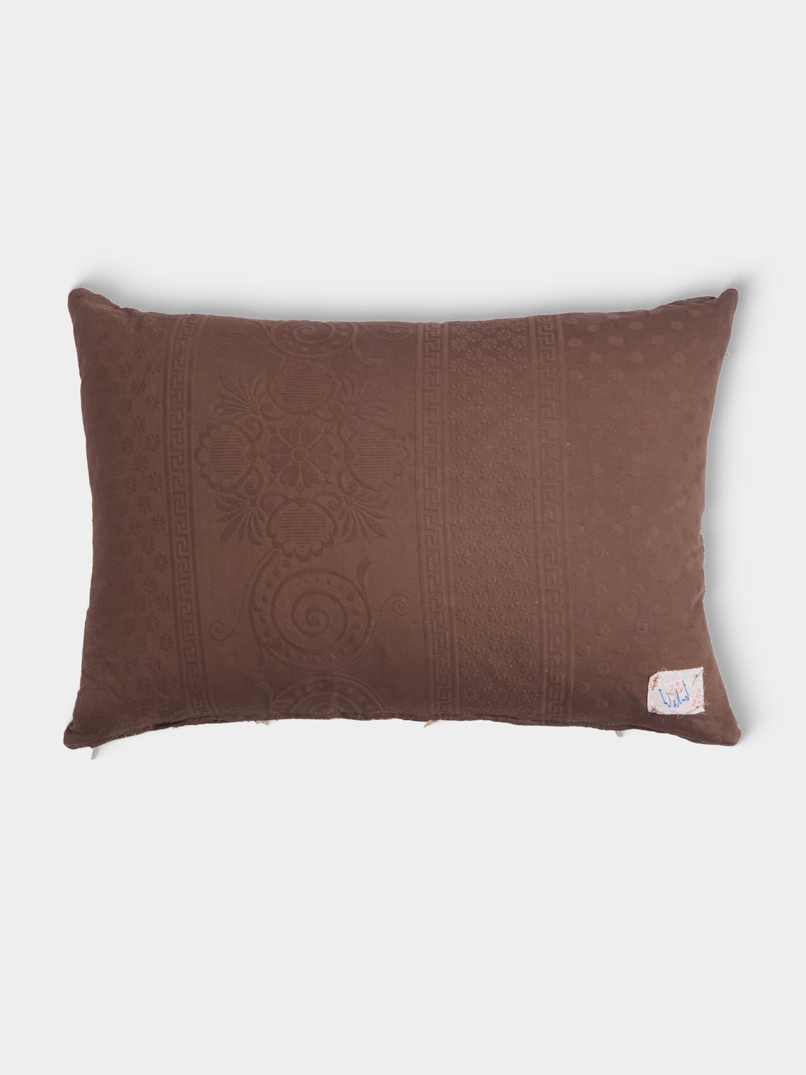 By Walid - 17th-Century Flemish Verdure Tapestry Damask Cushion (30.5in/77cm) - Multiple - ABASK
