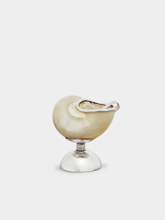 Jarosinski & Vaugoin - Shell Sterling Silver and Mother-of-Pearl Salt Cellar with Spoon -  - ABASK - 