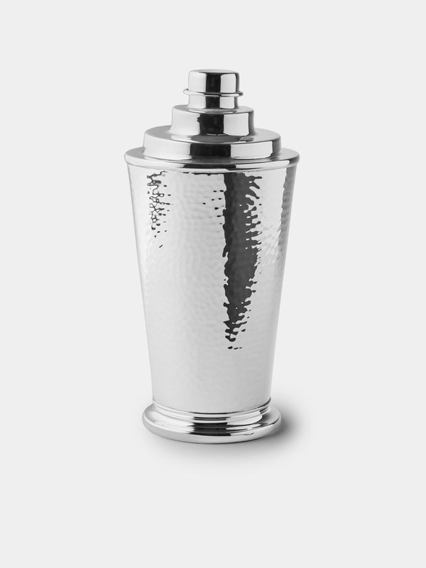 Pampaloni - Silver-Plated Hammered Large Cocktail Shaker - Silver - ABASK - 