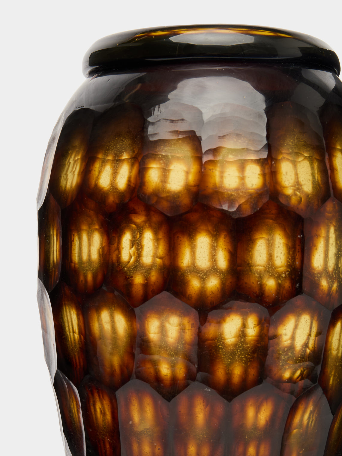 Antique and Vintage - 1970s Etched Murano Glass Vase -  - ABASK