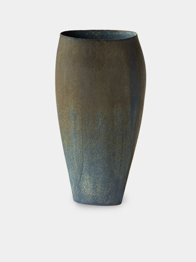Linda Ouhbi - 21/2025 Hand-Built Stoneware Vase (15.5in/39cm) - Blue - ABASK - 