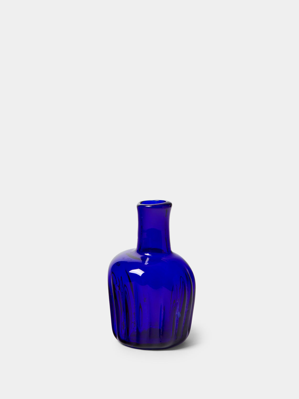 Antique and Vintage - Mid-Century Glass Bud Vases (Set of 8) - Blue - ABASK
