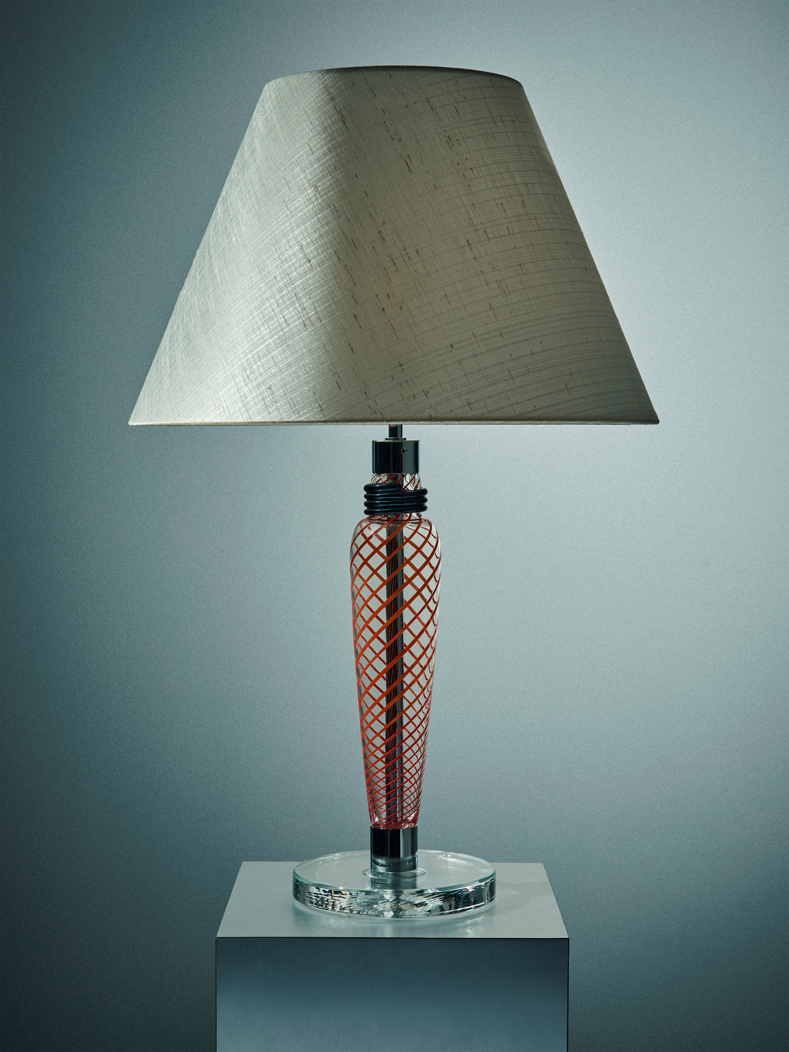 Carlo Moretti - Bricola Hand-Blown Murano Glass Table Lamp - Red - ABASK