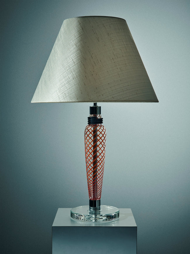 Carlo Moretti - Bricola Hand-Blown Murano Glass Table Lamp - Red - ABASK