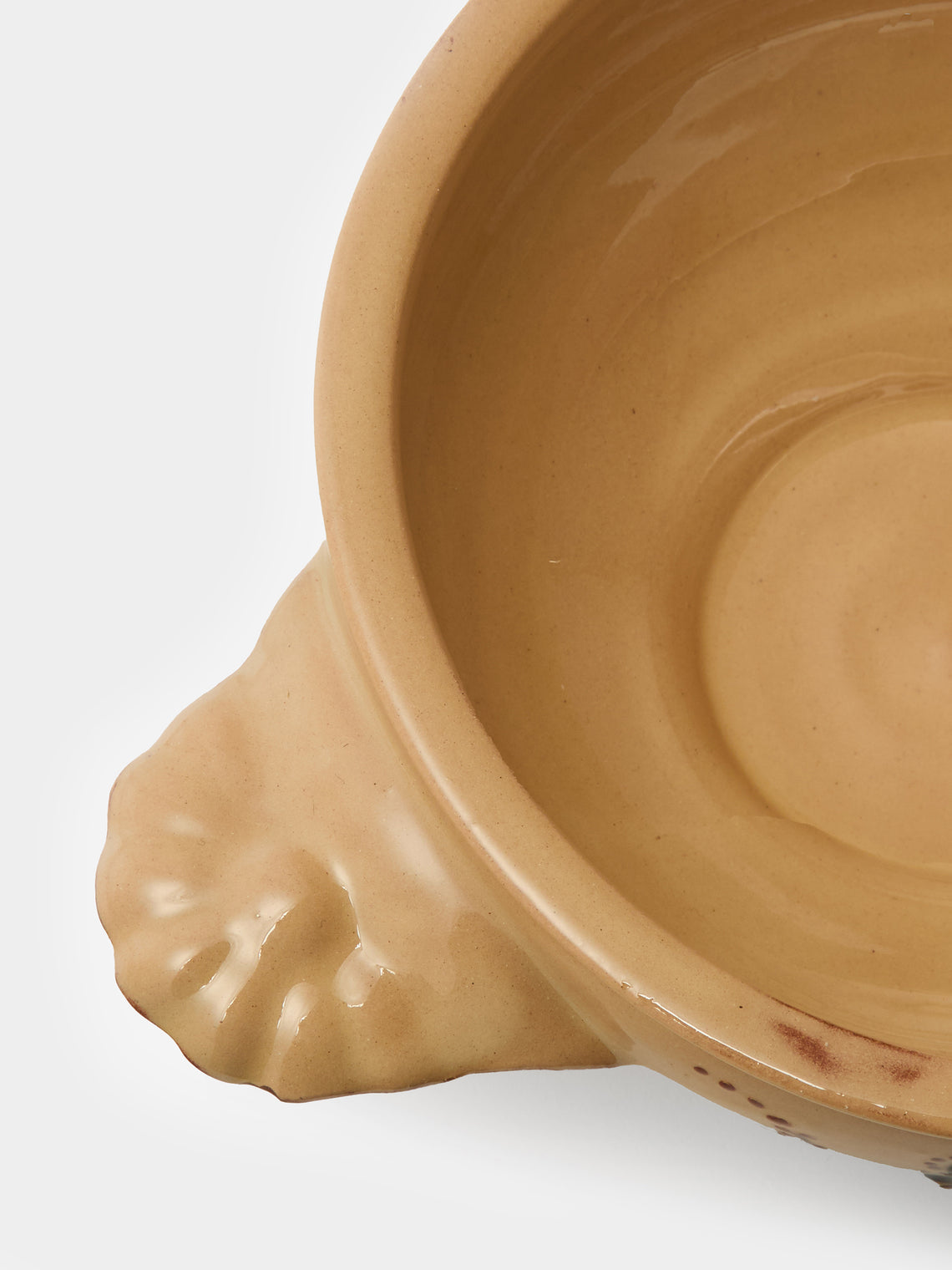Poterie d’Évires - Flowers Hand-Painted Ceramic Soup Bowls (Set of 4) - Cream - ABASK