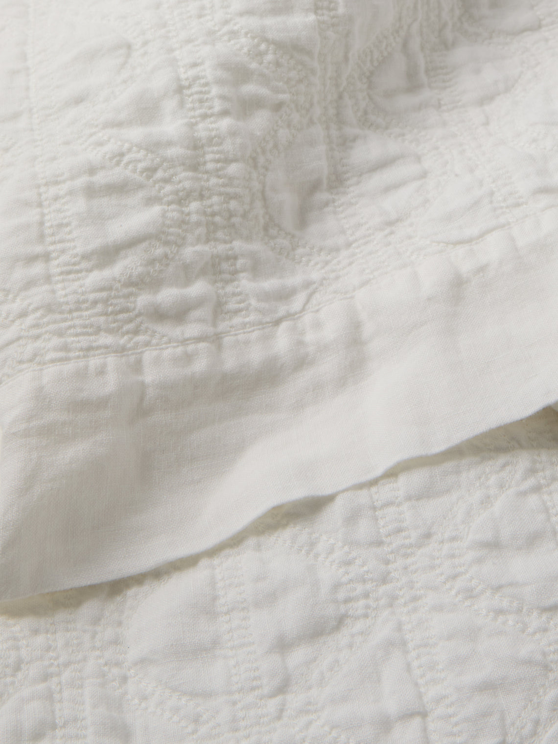Volga Linen - Ruslan Linen Quilt (108in/2.75m) - White - ABASK