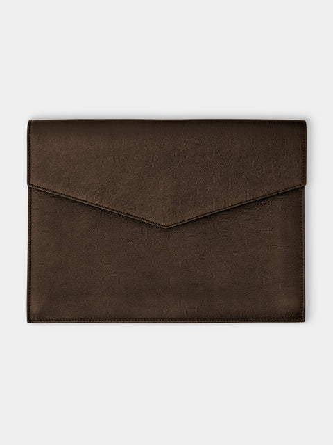 Métier - Leather Double Document Folio - Brown - ABASK - 