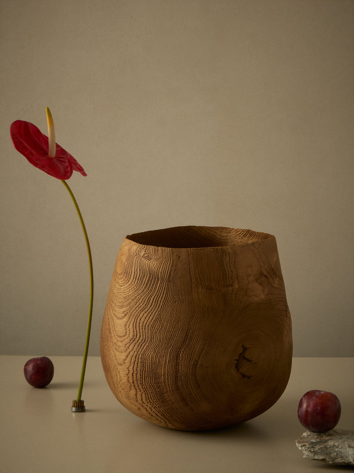 Friedemann Buehler - Hand-Turned Oak Bowl - Brown - ABASK