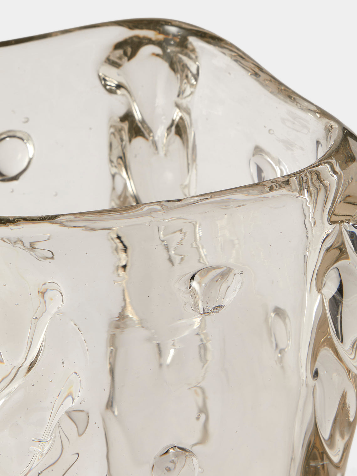 Antique and Vintage - Antique and Vintage1942 Flavio Poli for Seguso Vetri d’Arte Mold-Blown Vase - Clear - ABASK