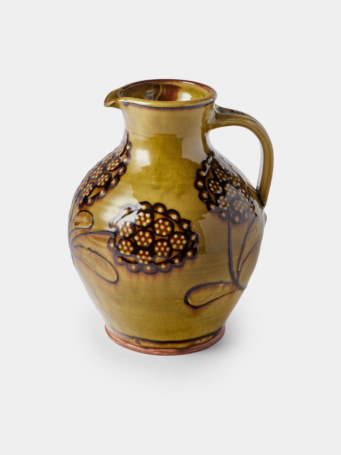 Fitch & McAndrew - Trail Cardamom Slipware Jug - Green - ABASK - 