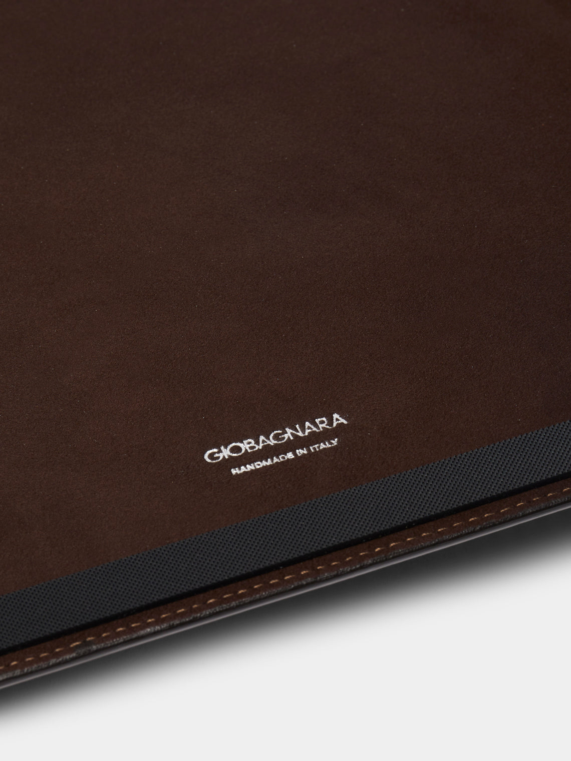 Giobagnara - Bellini Leather Tray (18.5in/46.5cm) - Beige - ABASK