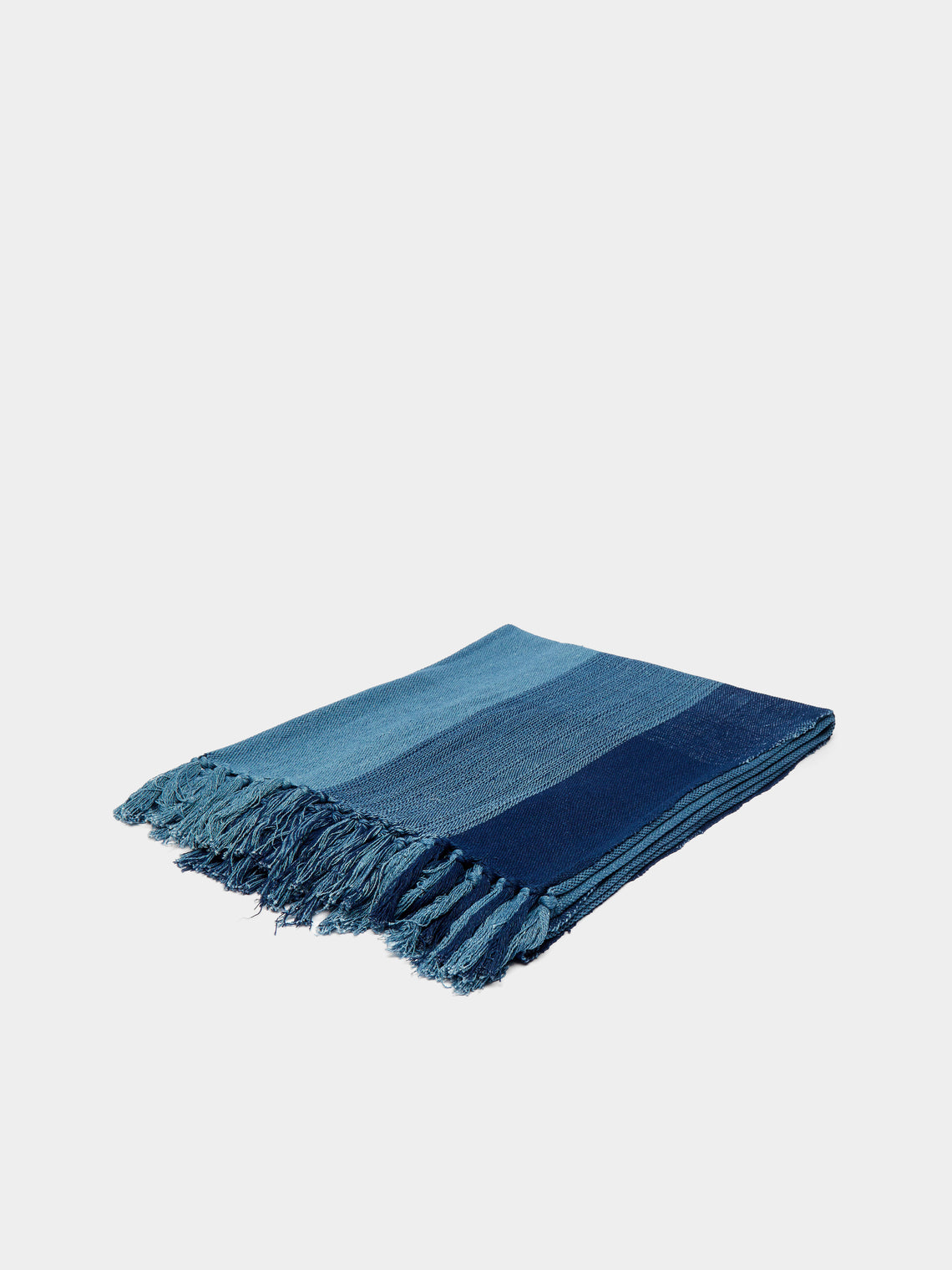 Hollie Ward - Ordahl Indigo-Dyed Cotton Blanket -  - ABASK