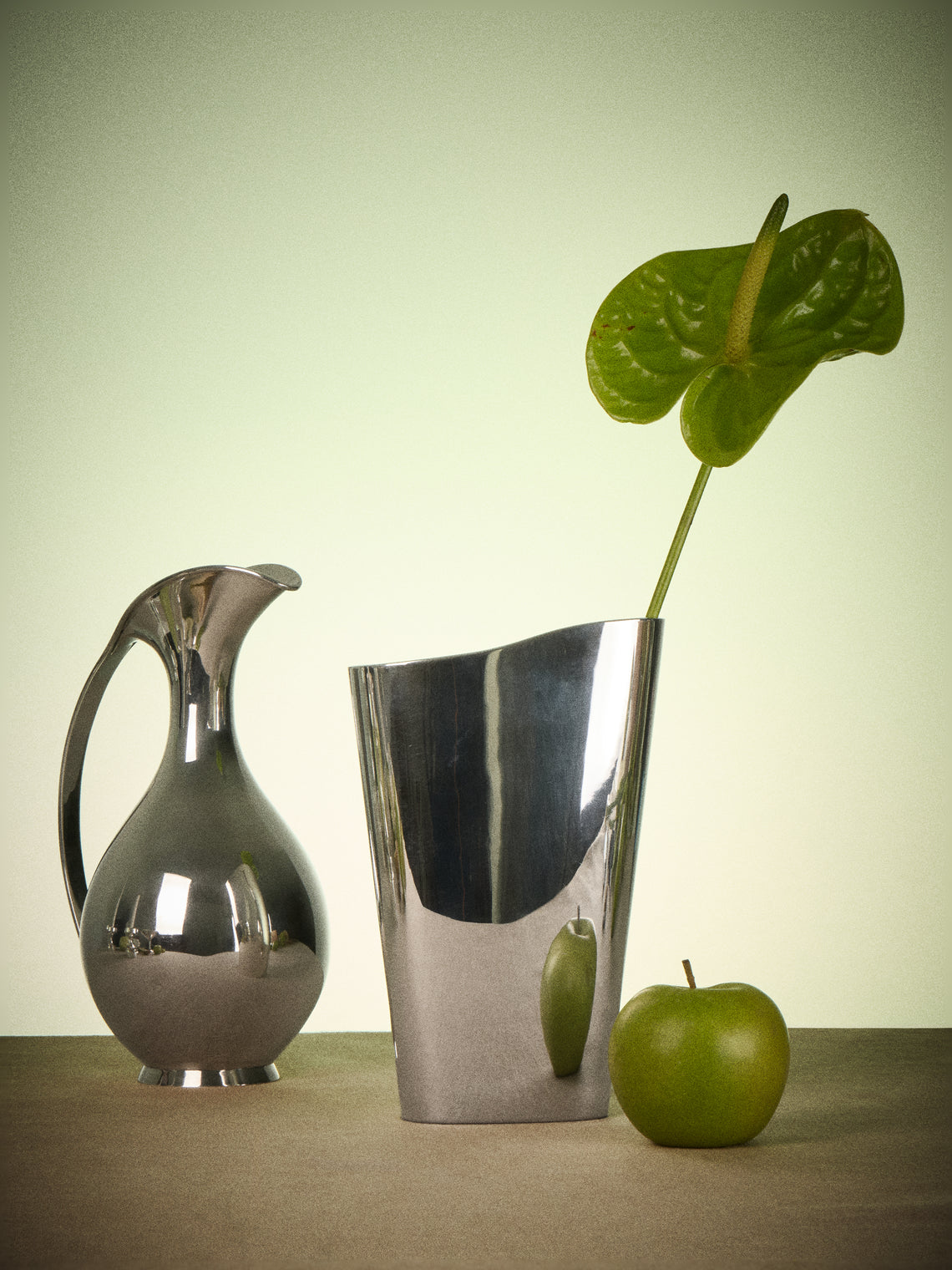 Antique and Vintage - 1958 Åke Strömdahl Sterling Silver Vase (8in/21cm) - Silver - ABASK