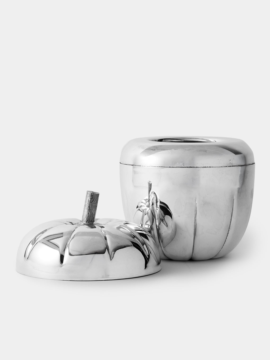 Antique and Vintage - 1970s Teghini Firenze Silver-Plated Pepper Ice Bucket - Silver - ABASK