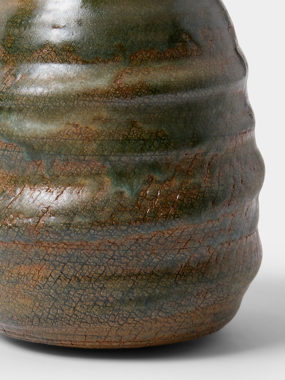 Peter Speliopoulos Projects - Hand-Thrown Stoneware Vase (8in/20.5cm) - Brown - ABASK