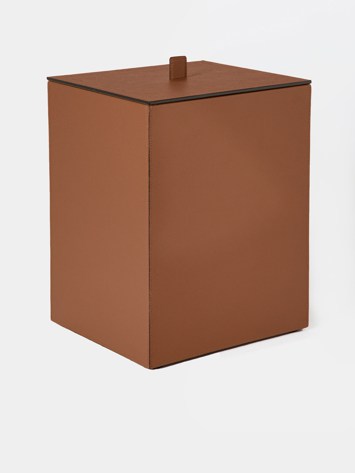 Giobagnara - Walter Leather Wastepaper Bin - Brown - ABASK