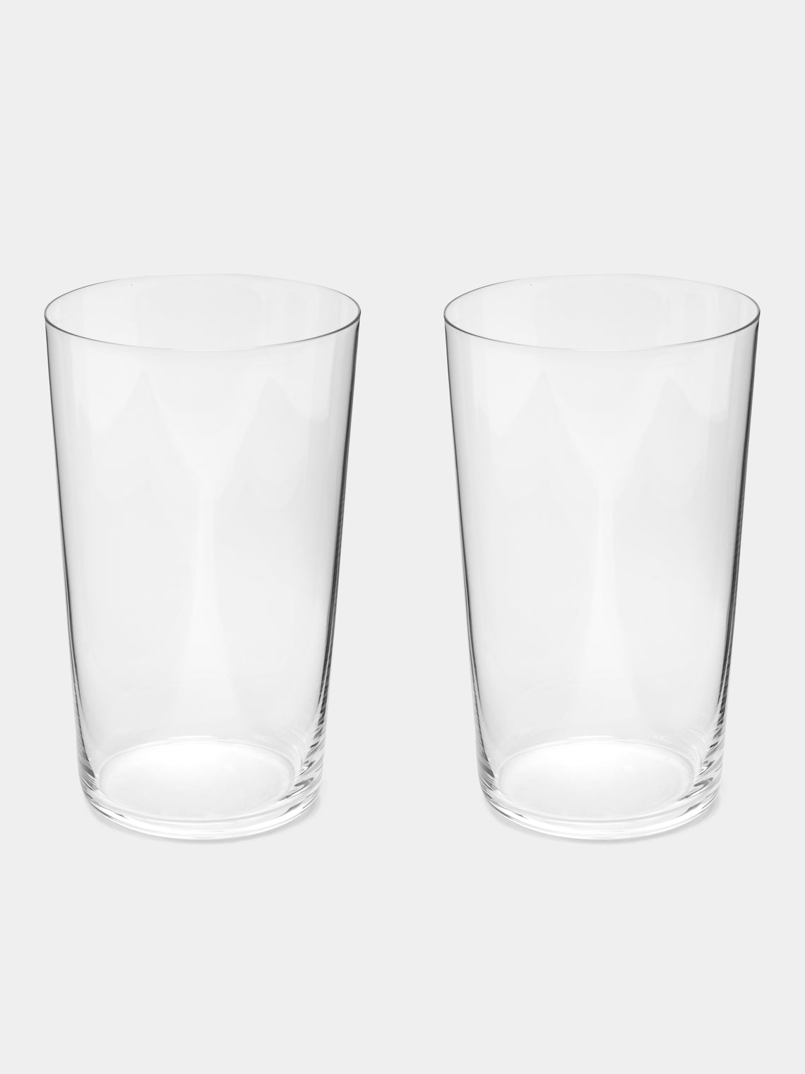 Lobmeyr - Commodore Hand-Blown Crystal Beer Tumbler (Set of 2) - Clear - ABASK 