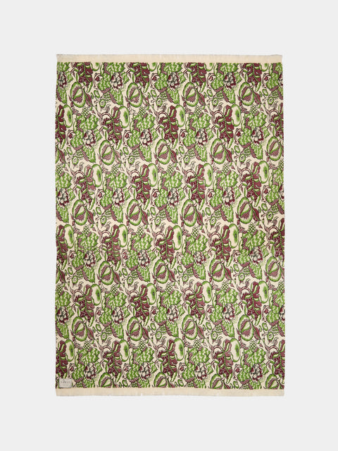 Saved NY - Sanssouci Woven Cashmere Throw (79in/2m) - Green - ABASK - 