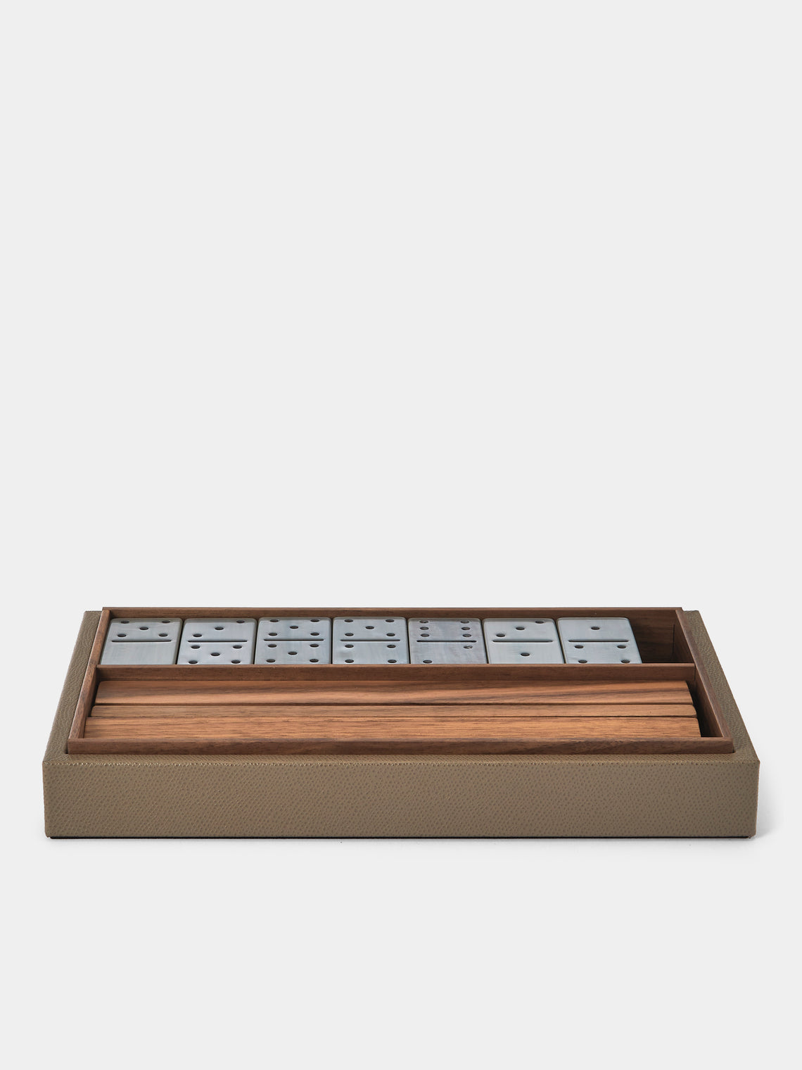 Pinetti - Leather Dominoes Set - Brown - ABASK