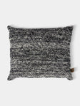 The House of Lyria - Pedale Hand-Dyed Wool Cushion (27.5in/70cm) - Black - ABASK - 