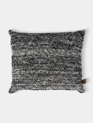 The House of Lyria - Pedale Hand-Dyed Wool Cushion (27.5in/70cm) - Black - ABASK - 
