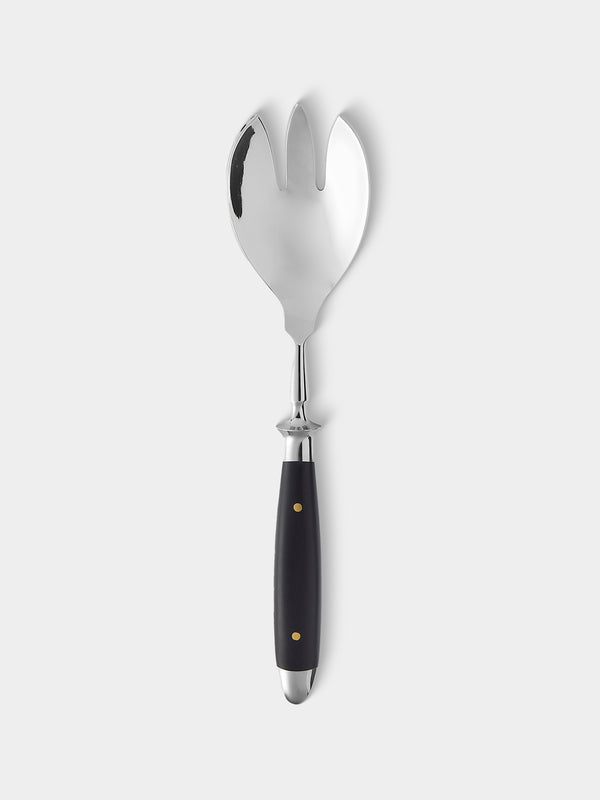 Eichenlaub - Resin Old German Salad Servers (Set of 2 Pieces) - Black - ABASK