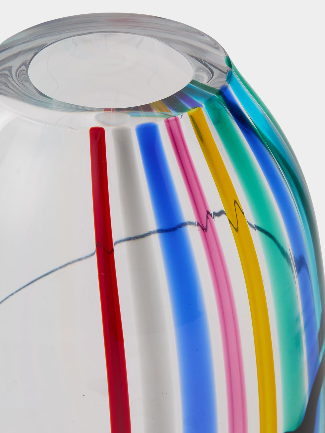 Antique and Vintage - 1970s Livio Seguso Murano Glass Vase (10in/26cm) - Multiple - ABASK