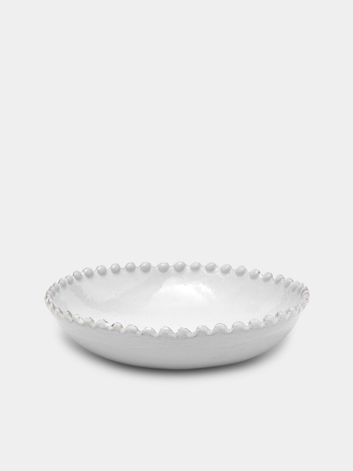 Astier de Villatte - Adélaïde Hand-Glazed Ceramic Soup Plate – 8.5in/21.5cm (Set of 2) - White - ABASK - 