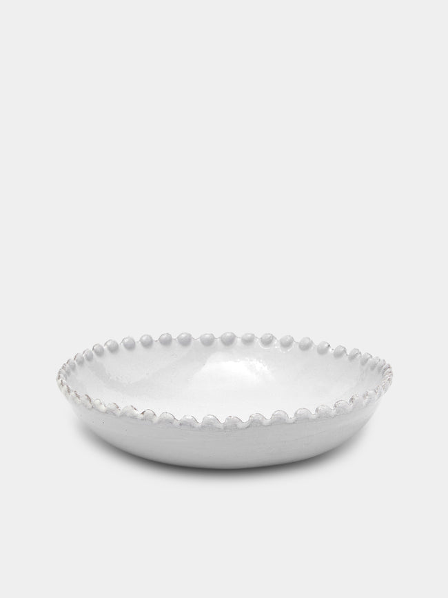 Astier de Villatte - Adélaïde Hand-Glazed Ceramic Soup Plate – 8.5in/21.5cm (Set of 2) - White - ABASK - 