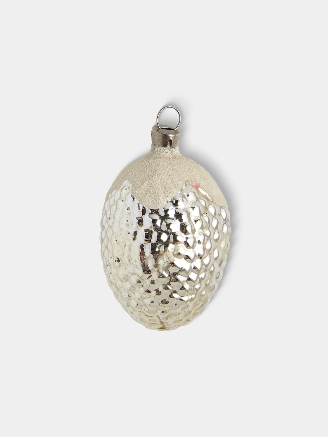 Antique and Vintage - Early-20th-Century Grape Glass Baubles (Set of 9) - Silver - ABASK