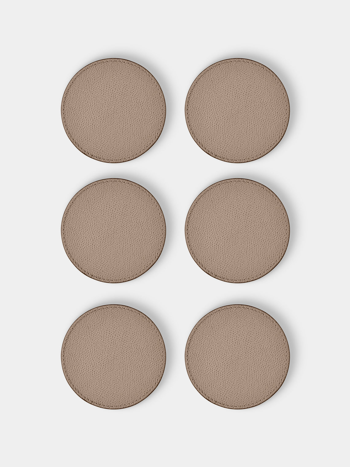 Giobagnara - Positano Marble Coasters with Holder (Set of 6) - Beige - ABASK