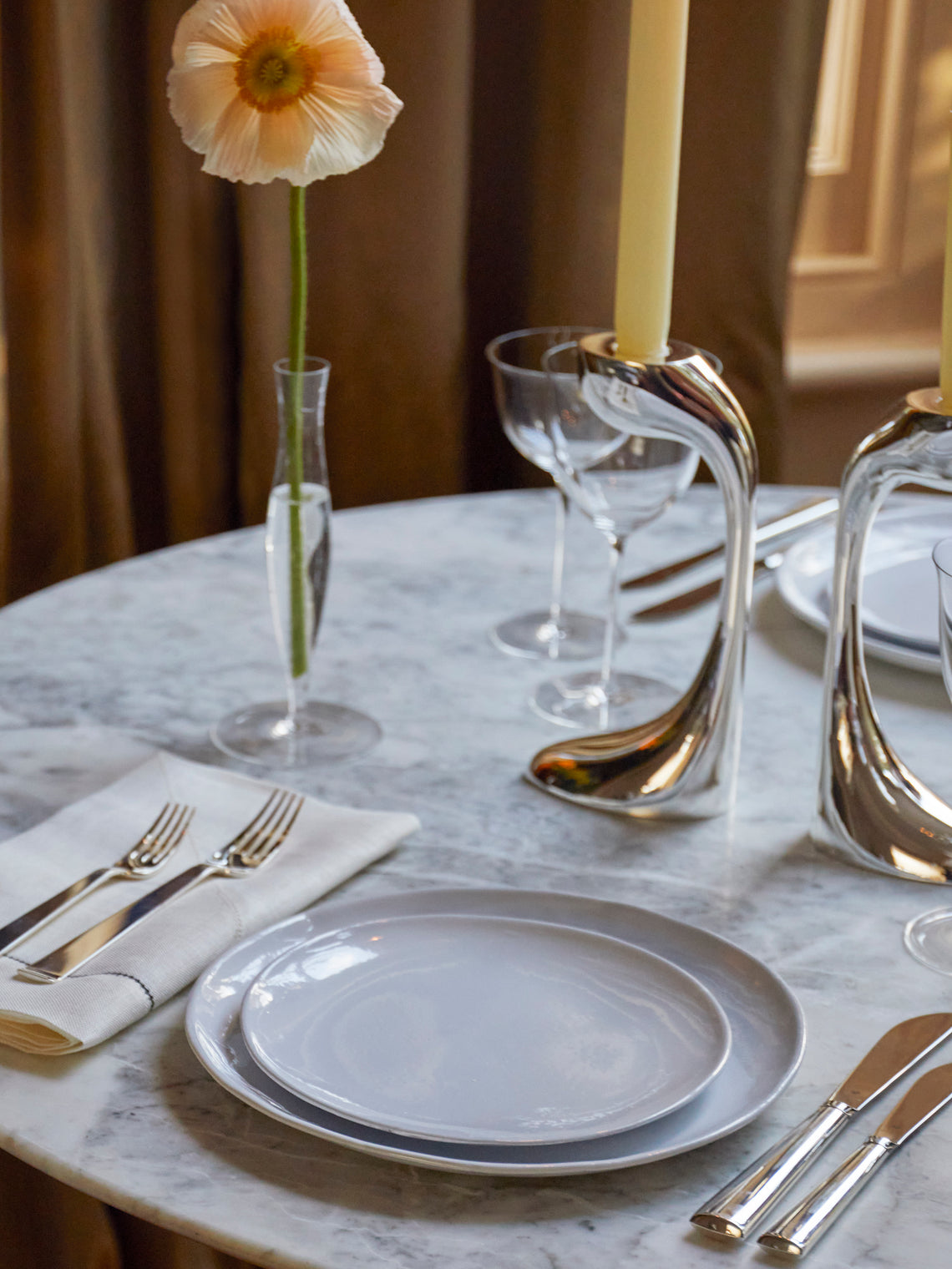 Astier de Villatte - Rien Hand-Glazed Ceramic Dinner Plate (Set of 2) - White - ABASK