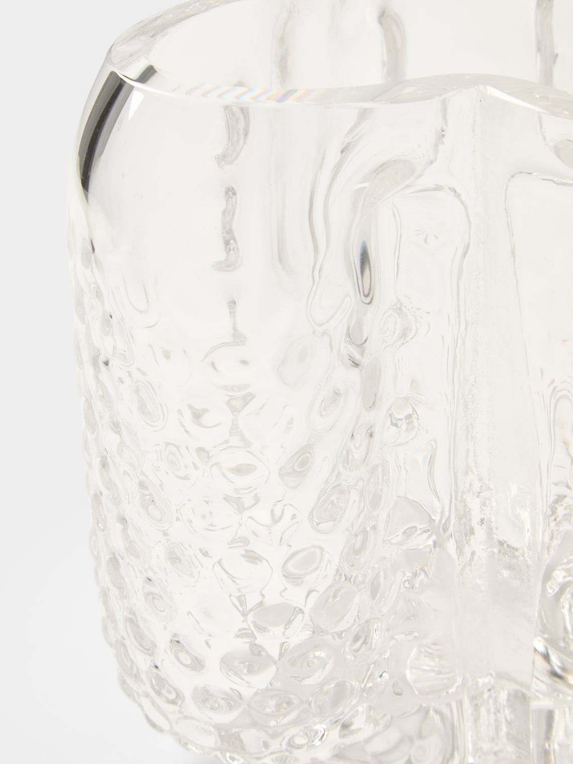 Hana Hillerová - Remix Hand-Blown Glass Vessel (7.5in/19cm) - Clear - ABASK