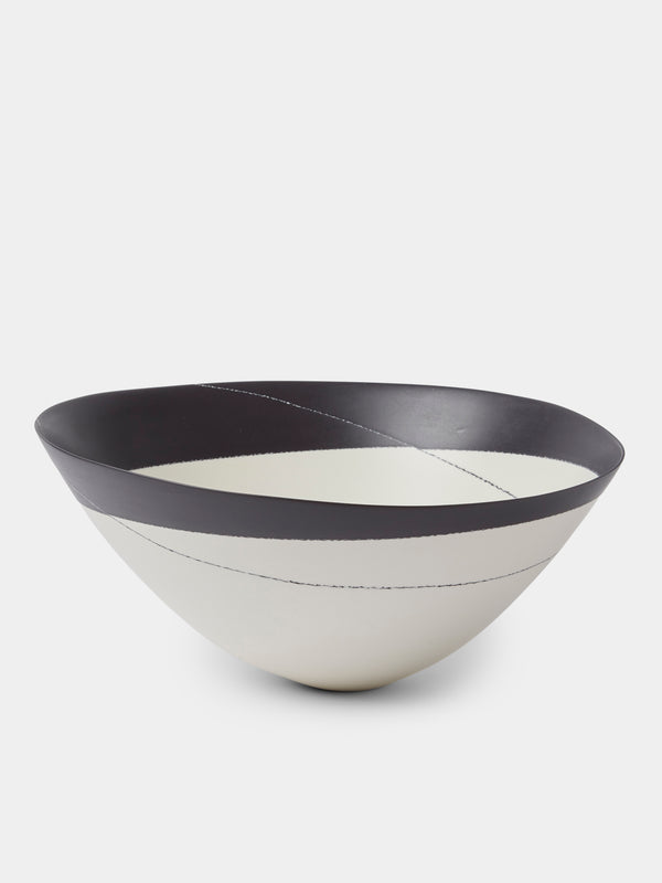 Paul James Ceramics - Fractured Reality Hand-Thrown Ceramic Bowl - White - ABASK - 