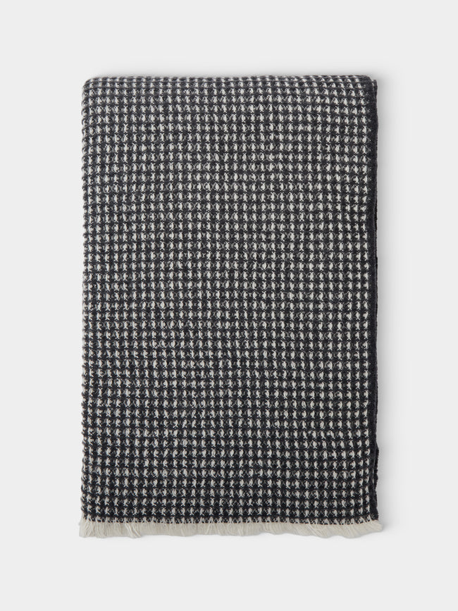 Alonpi - Sasha Cashmere Waffle Throw (75in/1.9m) - Cream - ABASK - 